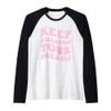 Keep Chasing Your Dreams Powerful Motivational Quote Saying Raglan Baseball