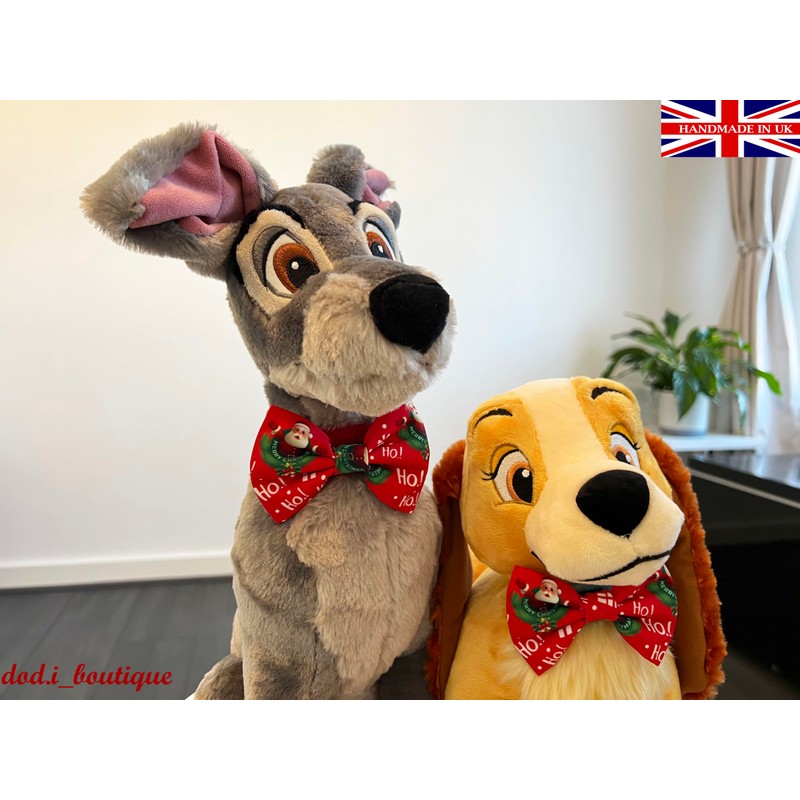 dod.i_boutique New Dogs Bow Tie Bowtie Merry Christmas SANTA RED