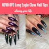 NOVO OVO Halloween 504 pcs Half Cover Curved Stiletto Long