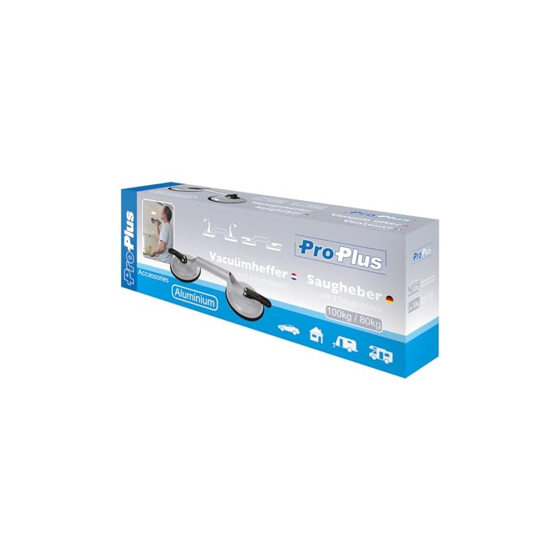 ProPlus Saugheber Aluminium mit 2 Saugnäpfen