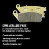 S SYUU Motorcycle Front Rear Brake Pads Compatible with Indian