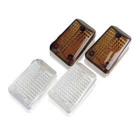 Puig 4043C Led Turn Signal Mini Model Carbon Base Long Stemp/Amber + Smoke + Laser Lens 98 x 40 mm