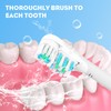 4 Pcs Sensitive Toothbrush Dual Clean Replacements Attachments Brush Heads