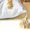 Leebright Boho Pillow Covers 18X18 Inch White Yellow Tufted Throw
