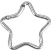 Light Pink Carabiner Clip, Star Shaped Climbing Buckle, Aluminum Alloy