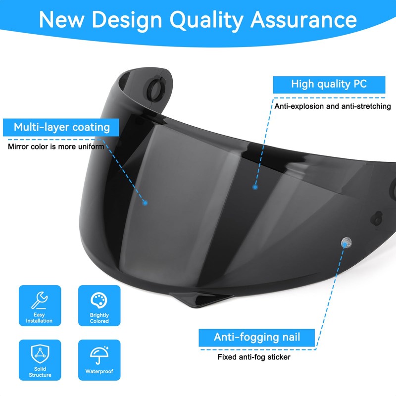 RIDLOG HJ-34P Visor C10 Helmet Visor HJC-C10 Motorcycle Helmet Visor
