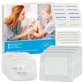 Zip Stitch Emergency Wound Closure Strips - 2Pcs Laceration Closure Kit Closures Repair Wounds Without Stitches - Butterfly Bandaids Bandages for Wounds