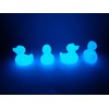 4PCS Rubber Duck Valve Stem Caps (Glow Blue)
