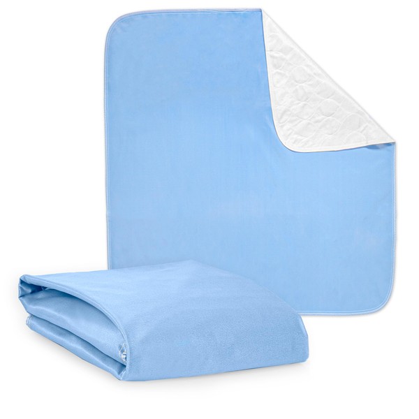 Dry Defender Washable Bed Pads - Reusable Waterproof Mattress Pad