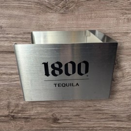 1800 Tequila NIB 1800 Tequila - Stainless Steel Barware Bar Caddy Napkin & Straw Holder