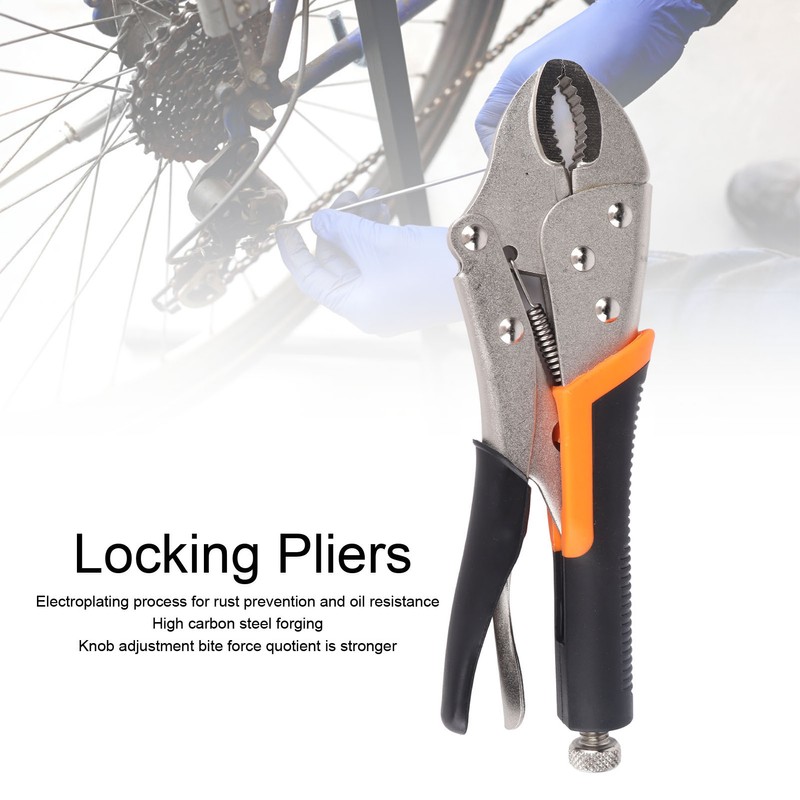10in Pressure Pliers Pressure Adjustable Multi Function Plastic Handle Locking