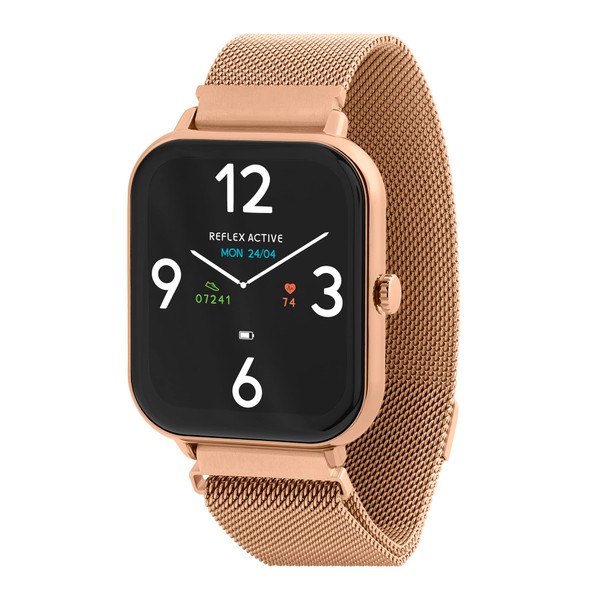 Reflex Active Series 23 Rose Gold Plated Mesh Strap Fitness