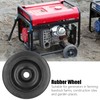 2Pcs Rubber Wheel 5kw-6.5kw Gasoline Engine Generator Mute Wheels Replacement