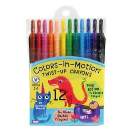 Colors-in-Motion Twist-up Set Crayons (12 Colors)