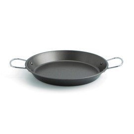 Quid Senia Carbon Steel Oven and Induction Paella Pan 32 cm Black