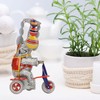 Elephant On Tricycle Tin Toy Retro Iron Handmade Elephant On