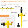 Magik 4~8Pc Multifunction Adjustable Sprinkler 360° Rotation Auto Irrigation System