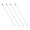 4 Pack Blind Wand with Metal Hook, 12 Inch White