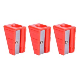 3PCS Cue Tip Trimmer Portable Billiard Cue Tip Repair Shaper Trimmer Tool Pencil Sharpener Design for Billiard Pool Cue Snooker Tips(RED)