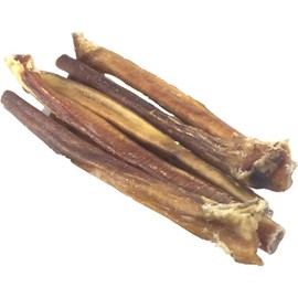 Sancho & Lola's Bully Sticks for Dogs 12" Thick (5 Count) Grain-Free, High-Protein Beef Pizzle Dog Chews