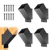 4 Pcs Pergola Brackets, 45-Degree Angle Bracket,4x4 (Actual 3.6‘’x3.6‘’) Corner