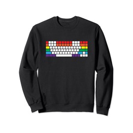 Mechanical Keyboard Rainbow Keys Sweatshirt