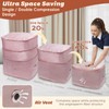 Space-saving compressing organiser, storage for duvets, clothes storage, storage bag