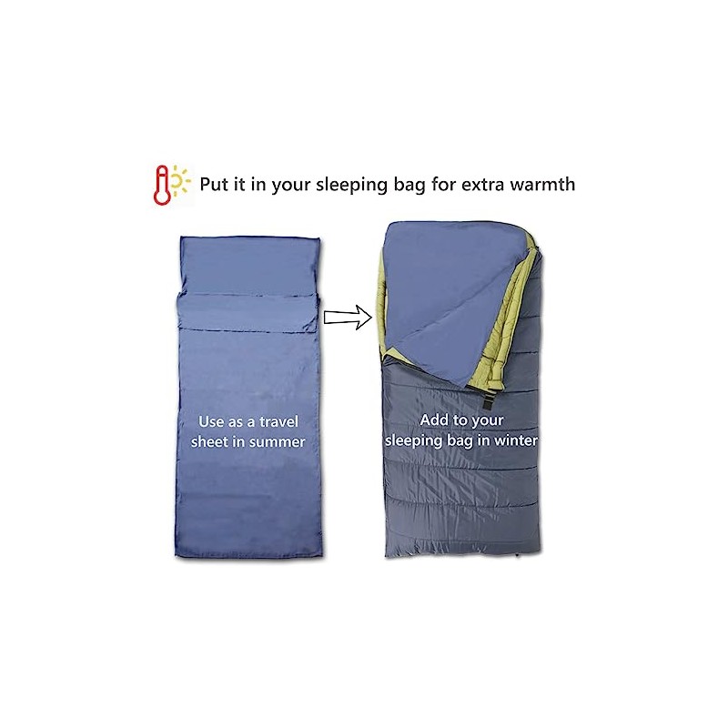 JIVELER Ultralight Sleeping Bag Liner for Camping and Travel