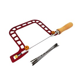 Knew Concepts 125.005 MK III 5 Inch Fret Jewelers Saw with Screw Tension and 12 Each #7 15 TPI Pegas Fret Saw Blades