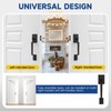 RAFECIEE Black Front Door Handle No Lock, Modern Exterior Door