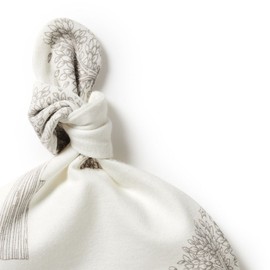 Wilson & Frenchy Organic Knot Hat - Welcome to the World, S (0 - 3 Months)