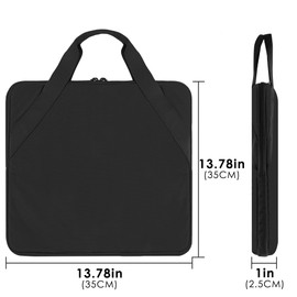 TOCCOOL Body Fat Scale Case - Portable Gym & Travel Organizer, Water-Resistant Storage Bag for Withings/Renpho Smart BMI Monitors (Plush Lined, Black)