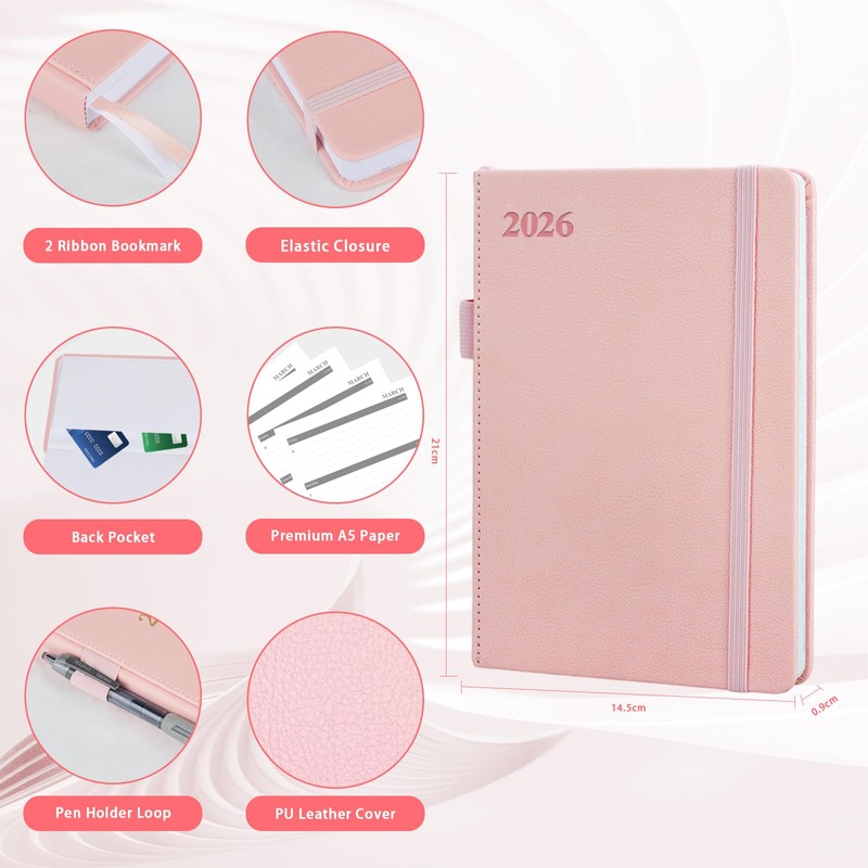 2026 A5 Weekly Planner & Diary - Week to View