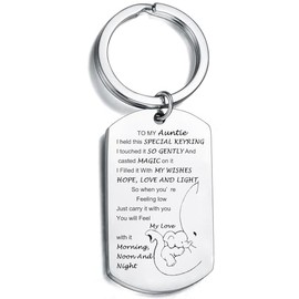 Keychain Gifts for Women Gifts Elephant Family Key Ring Gifts To My Sister Niece Mum Grandma Granddaughter Daughter Cousin Auntie Gifts (auntie)