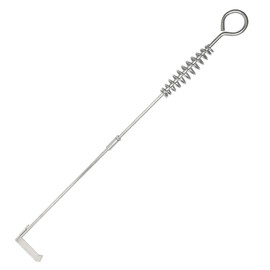 Quantfire 32.5" BBQ Ash Tool Poker Rake, Charcoal and Grill Cleaning Ash Tools for Big Green Egg, Kamado Joe and Other Charcoal Grills Corner Cleaner Accessories