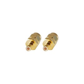 conecto SMA Adapter, MCX Coupler, SMA Male to Pin to SMB Male to Pin Adapter for Connecting SMA Connectors to SMB Connectors, Gold Plated, Set of 2