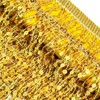 Gold Sequin Tassel Skirt Belly Dance Hip Scarf Wrap Rave