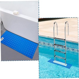 BUGUUYO Swimming Pool Ladder Mat Non- Protective Pad for Above Ground Pools and Easy to Use and Floor