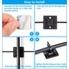 Cable Tie Mounts, Adhesive-Backed, 1 Inch, for Cable Management, Cable