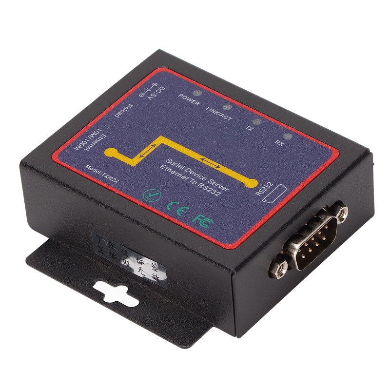 RS232 to RJ45 Converter 10/100M Data Rate 300bps to 230400bps