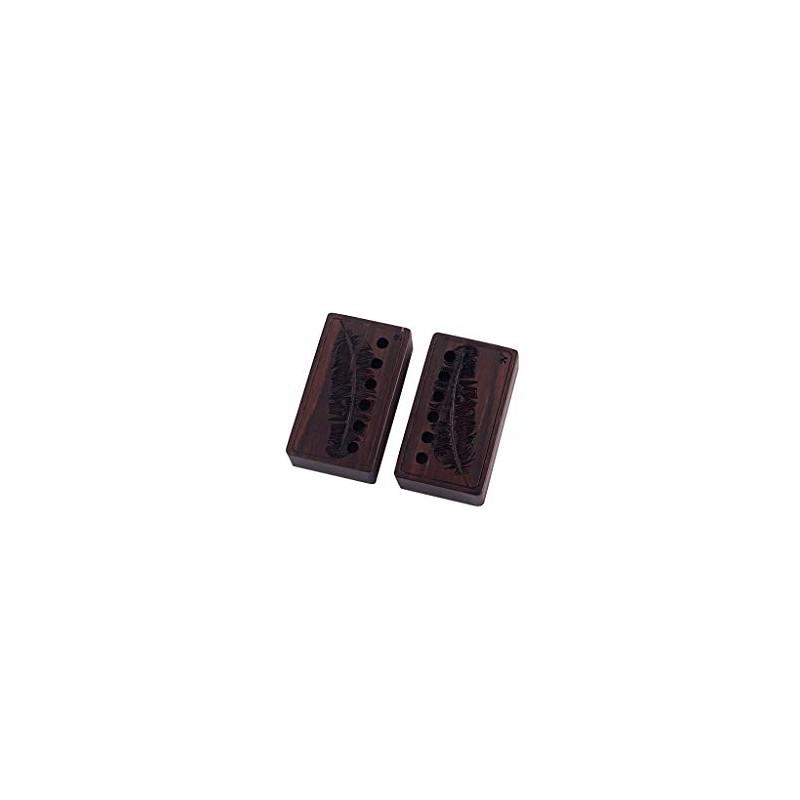 Alnicov 52mm Rosewood Humbucker Guitar Pickup Covers for Electric Guitar