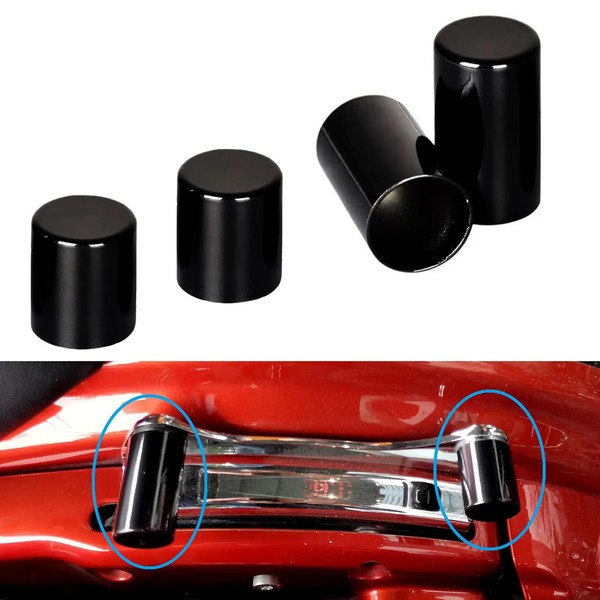 Motorcycle Sissy Bar Luggage Racks Docking Hardware Point Cover Kit