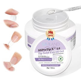 SAVILAND 30g Solid Nail Glue Gel: 30-Day Long Wear 2024 Gel Nail Glue Solid Gel Strong Adhesive for False Tips 3D Sculpture U V Nail Enthusiasts Home DIY