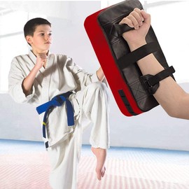 LuiceABC One Karate Taekwondo Boxing Kick Punch Adjustable Soft Shield Durable Training Pad for Boxing, Training and Protecting Your Palm, Wrist and Decreasing The Shock (Black)