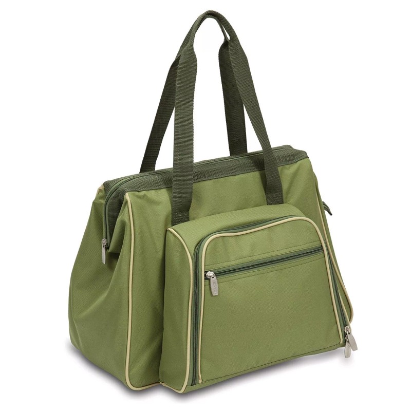 Picnic Time Toluca Insulated Cooler Picnic Tote, Green New