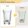 SUN GKOTTA 100 pcs 1.5OZ Heavy Shot Glasses Bulk,For Bar,Wedding