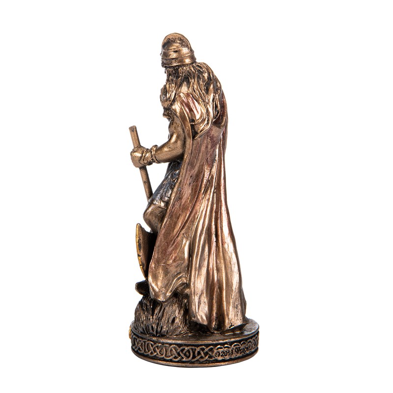 Vidar Scandinavian God Hand Painted Resin Figurines Bronze Miniature Statue
