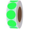 Hybsk 1 Inch Round Blank Fluorescent Green Shooting Target Pasters