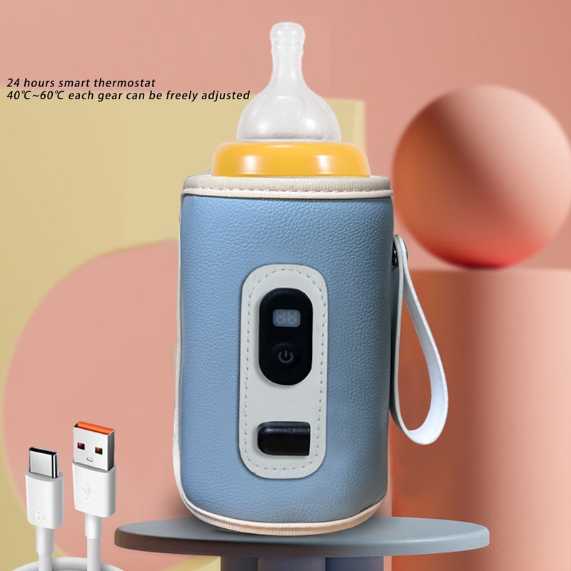 Baby Bottle Insulation Cover 21 Speeds Temperature Adjustable Portable USB