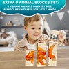 Quokka Montessori Wooden Blocks for Toddlers 1-3 - 35 Realistic